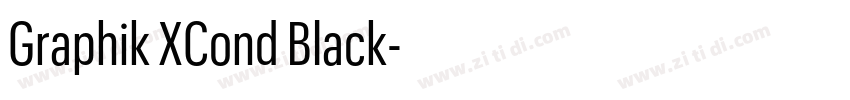 Graphik XCond Black字体转换